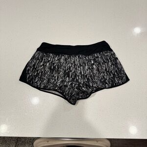Black and White Women's Nike Running Shorts, Sz M